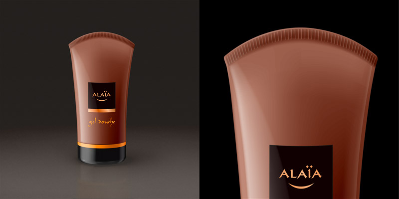 The cosmetics tube for Azzedine Alaïa